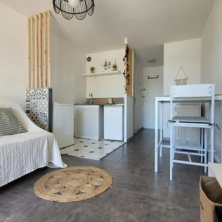 Studio Avec Loggia Ideal Vacances Cap D'Agde 아파트 *